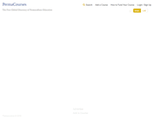 Tablet Screenshot of permacourses.com
